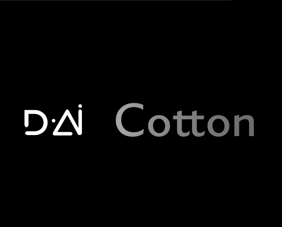 The X A I logo with the word 'Cotton' next to it on a black background.