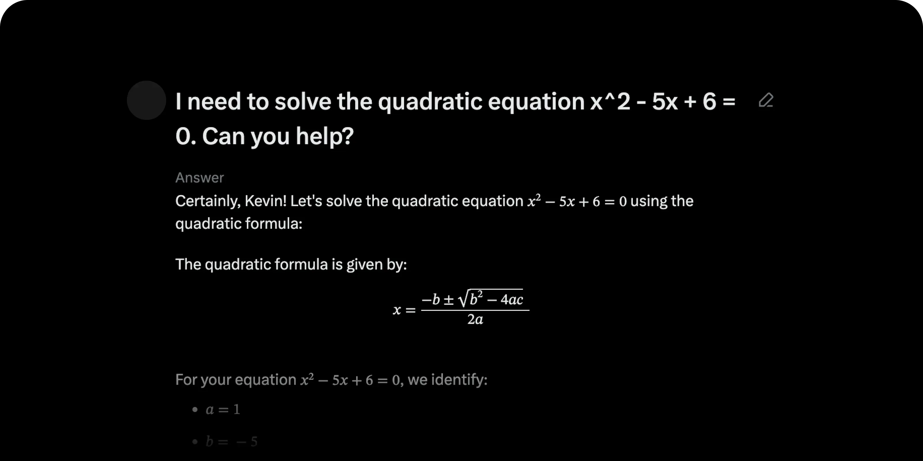 Math question